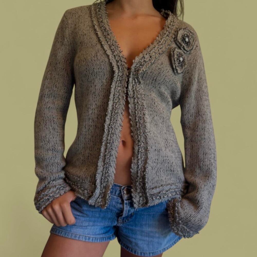 Anne klein 100% cashmere cardigan